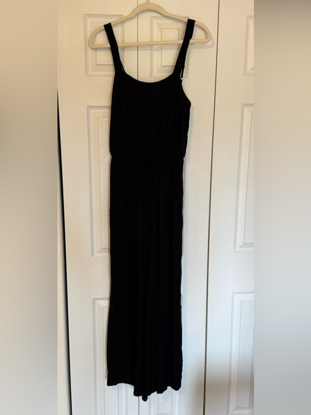 Becool Classic Black Maxi jumpsuit - Sleeveless, flowy, large